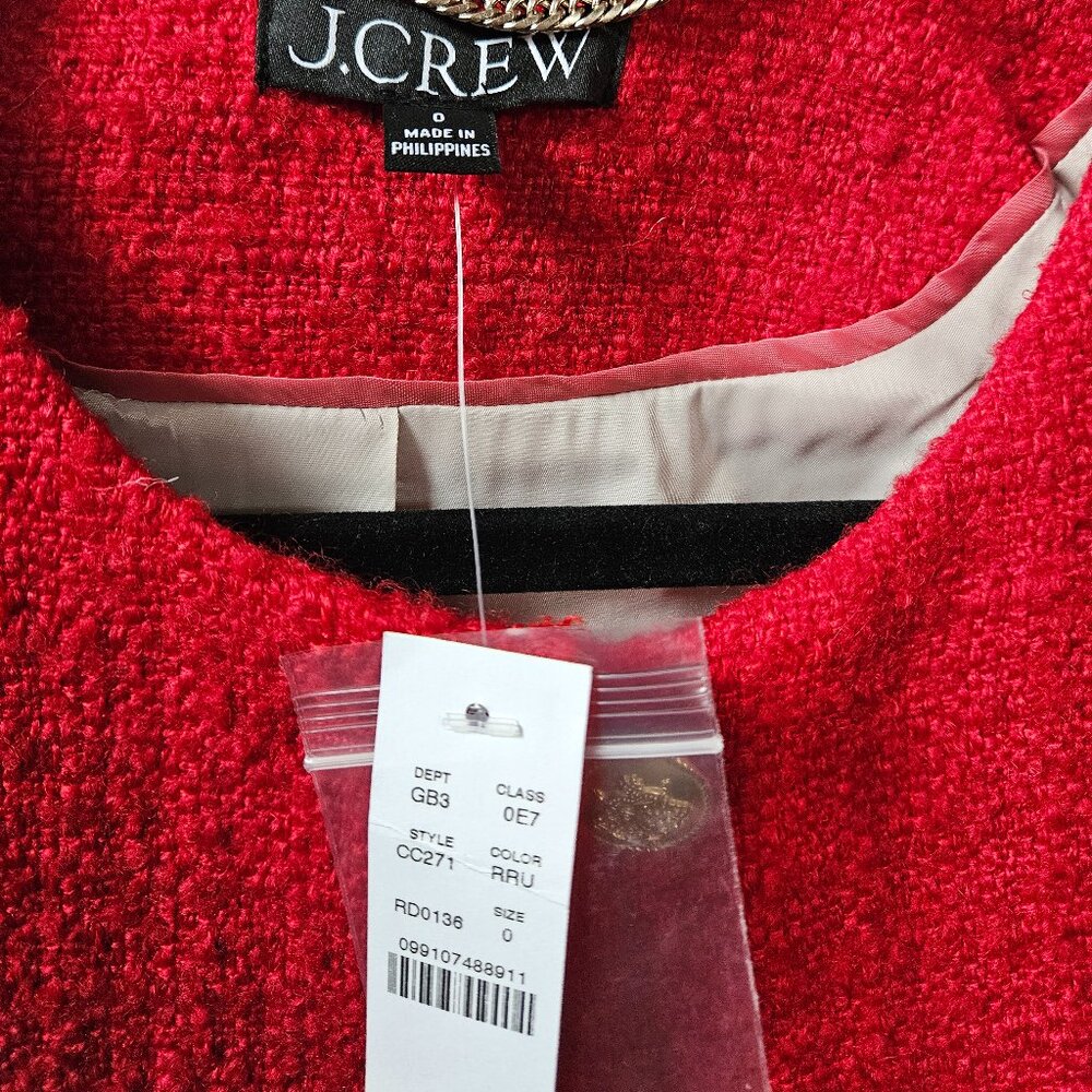 Jcrew Isabelle Lady Jacket in Tweed Size 0 NWT - Picture 2 of 5
